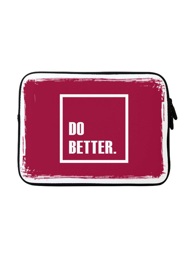 Stylizedd Do Better. Printed Sleeve For Apple MacBook 15 inch Pink/White