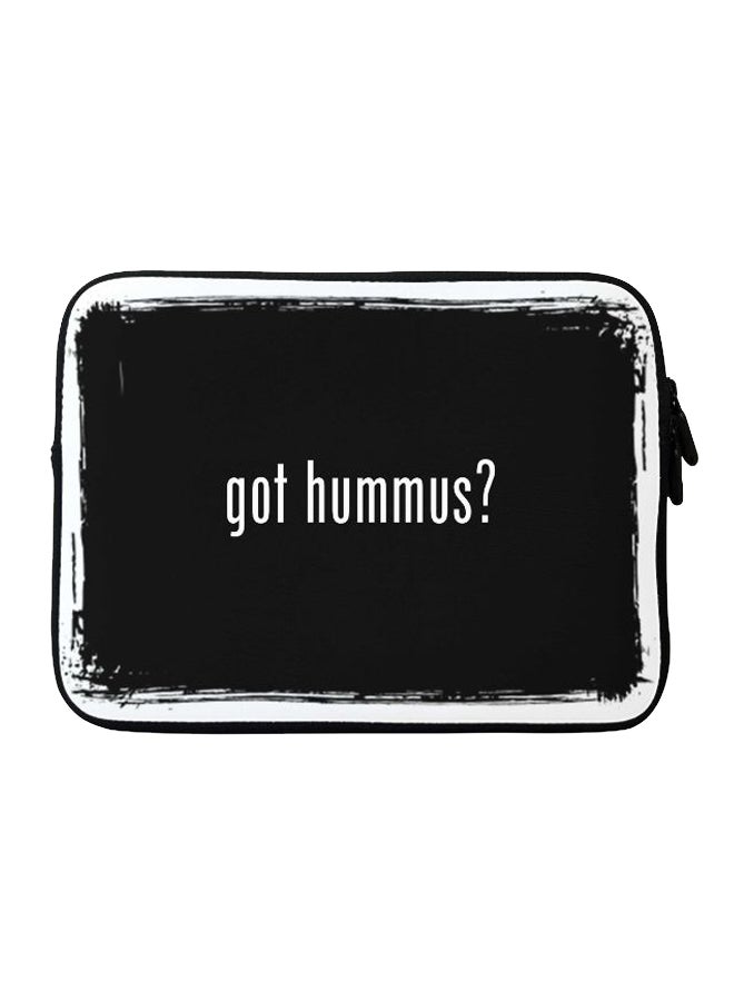 Stylizedd Got Hummus? Printed Sleeve For Apple MacBook 15 inch Black/White