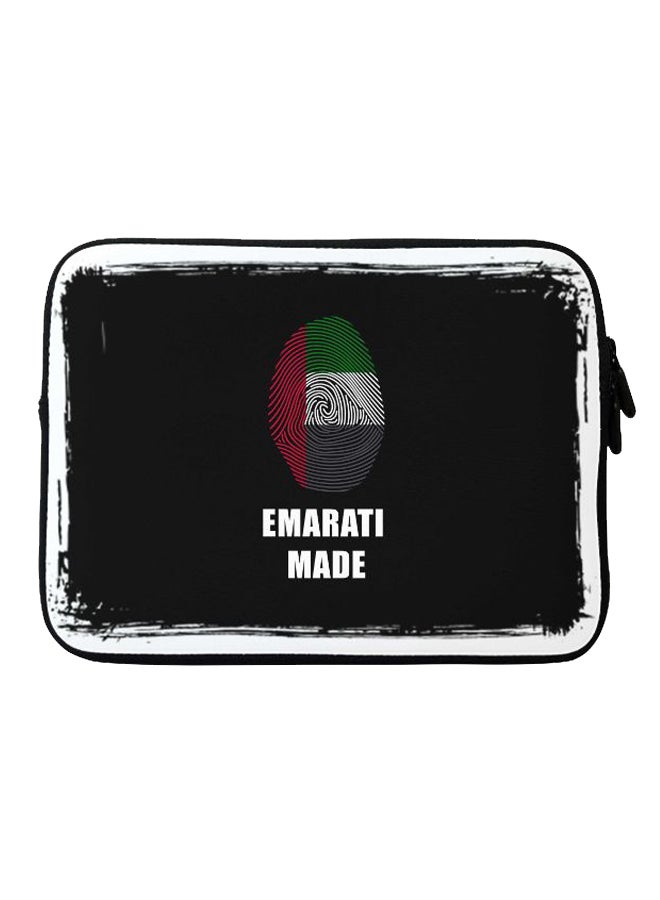 ستايلايزد حافظة بطبعة عبارة Emarati Made لجهاز أبل ماك بوك مقاس 15 بوصة أسود / أبيض / أحمر  - Image 1