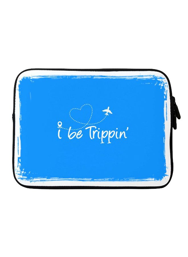 Stylizedd I Be Trippin Printed Sleeve For Apple MacBook 15 inch Blue/White - Image 1