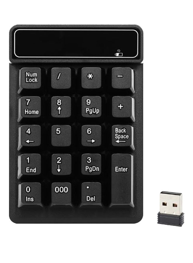 Generic - Wireless Numeric Keypad With Receiver Black - Image 1