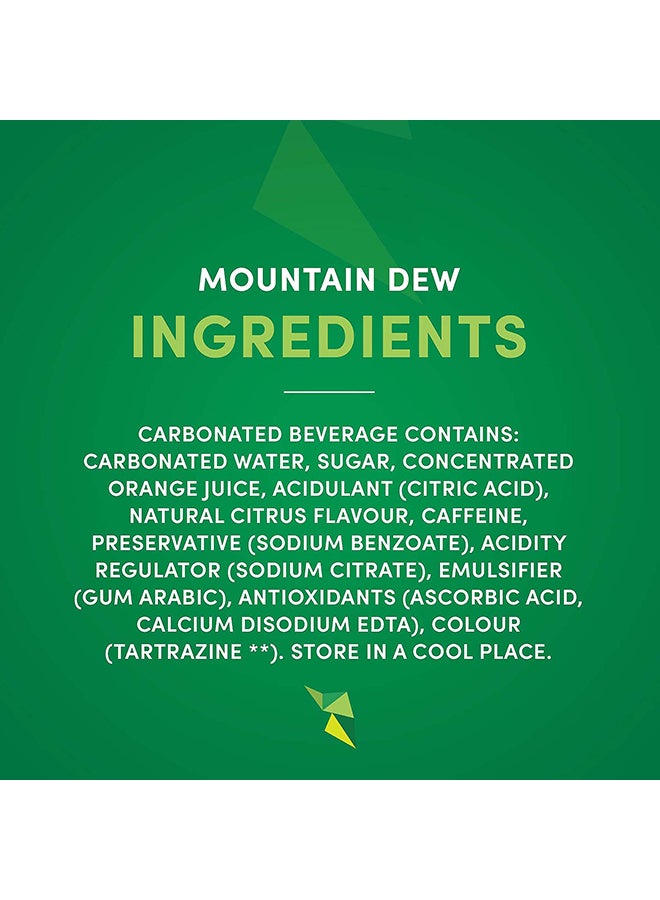 Mountain Dew - Carbonated Soft Drink Cans 330ml Pack of 24 - Image 1
