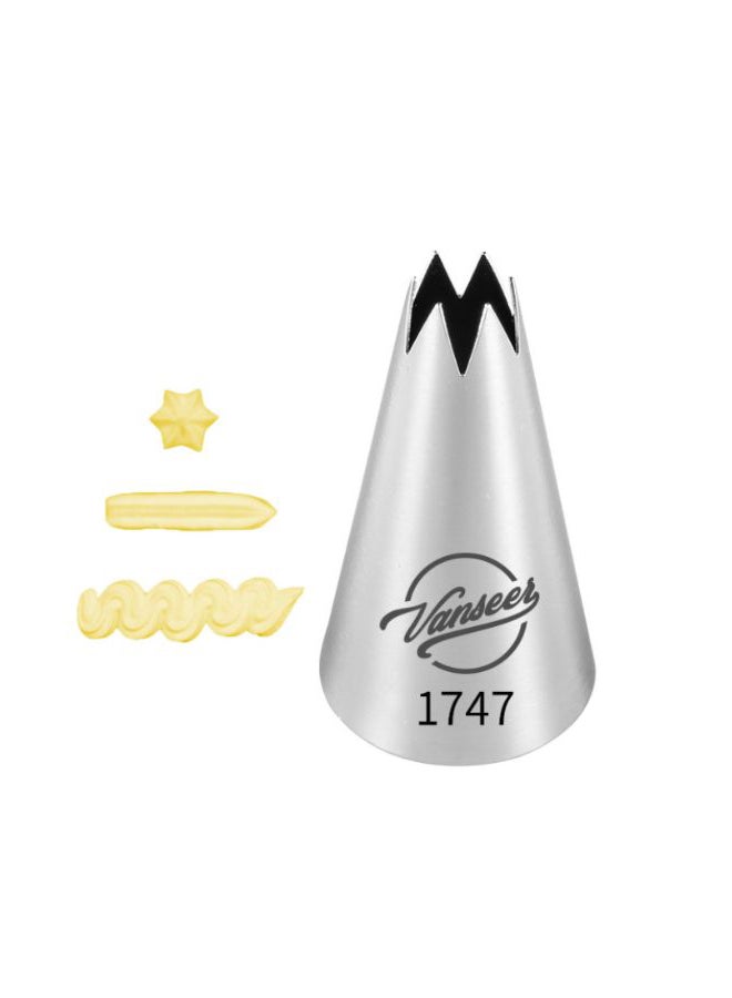 Beauenty Cake Decorating Piping Nozzle Silver 5cm - Image 2