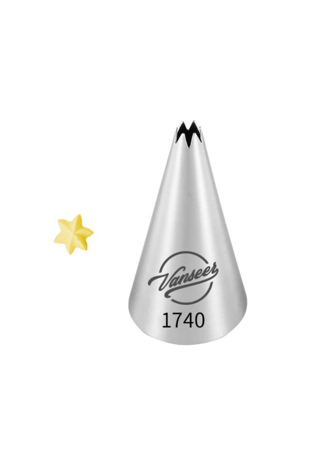 Beauenty Cake Decorating Piping Nozzle Silver/Black 5cm - Image 2