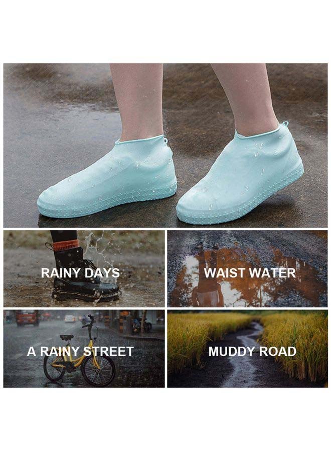 غطاء واق للأحذية من الغبار مضاد للانزلاق أبيض - Image 3