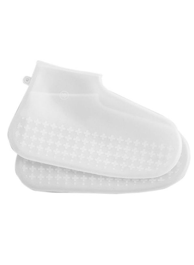 غطاء واق للأحذية من الغبار مضاد للانزلاق أبيض - Image 1