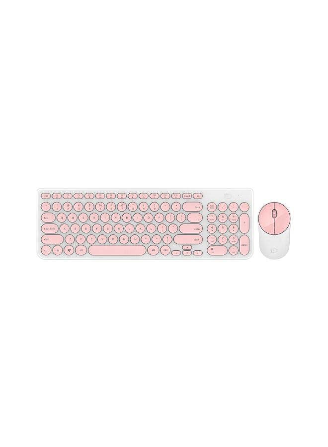 FD Wireless iK6630 Keyboard & Mouse Combo Pink - Image 2