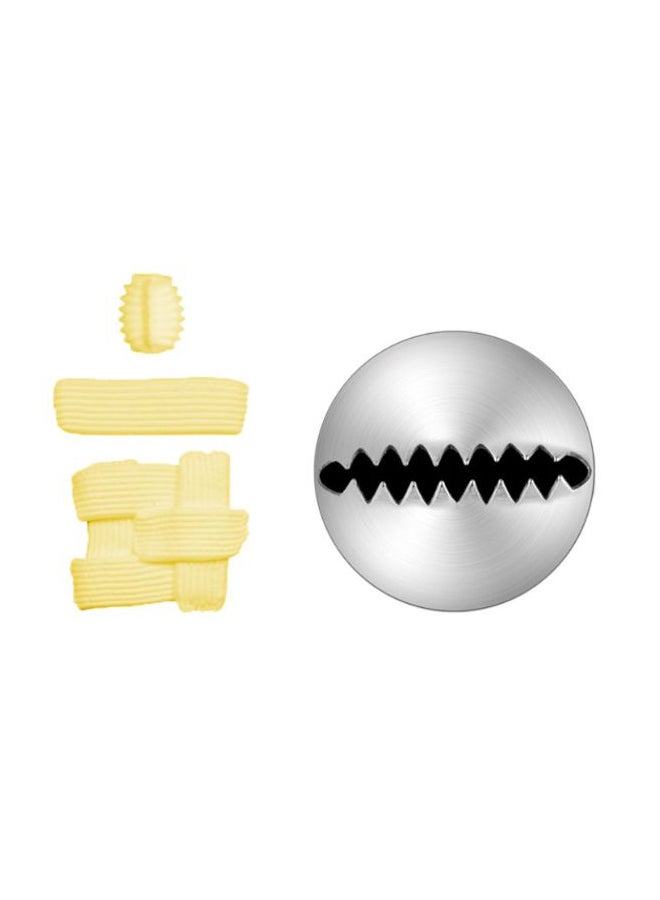 Beauenty Cake Decorating Piping Nozzle Silver 5cm - Image 2