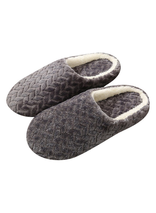 Generic - Casual Winter Slip-on Lounge Shoes Grey - Image 1