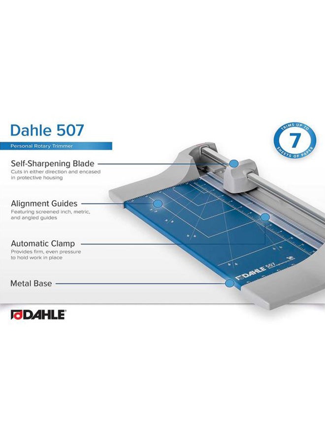 DAHLE Personal Rolling Trimmer Blue/Grey - Image 2