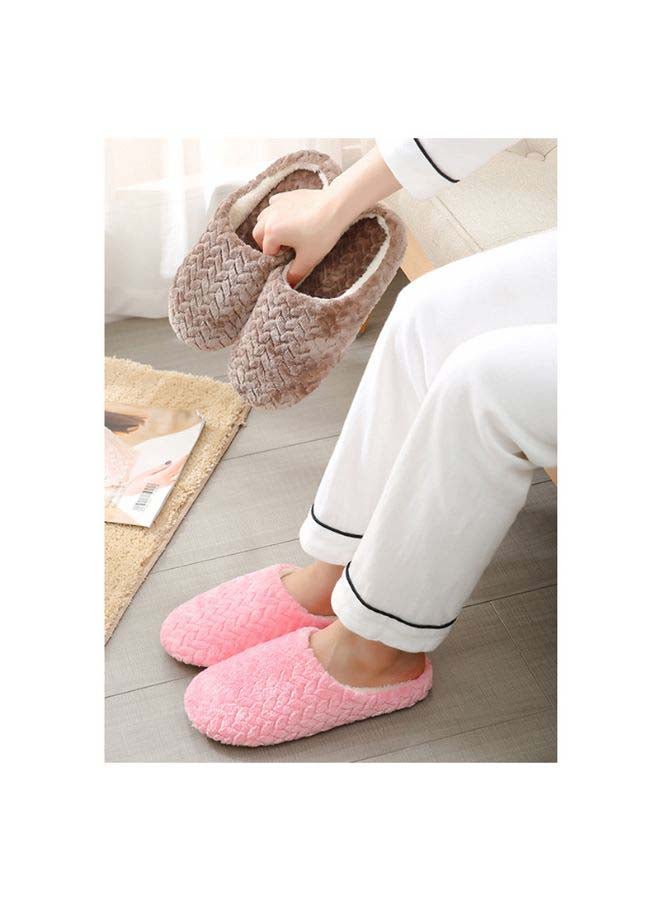 Generic - Casual Winter Slip-on Lounge Shoes Coffee - Image 1