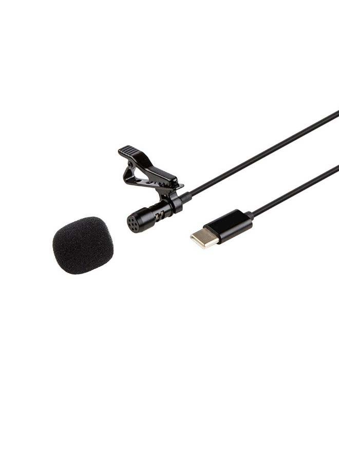 Mini Portable Lavalier Condenser Microphone Clip V6735-1 Black - Image 3