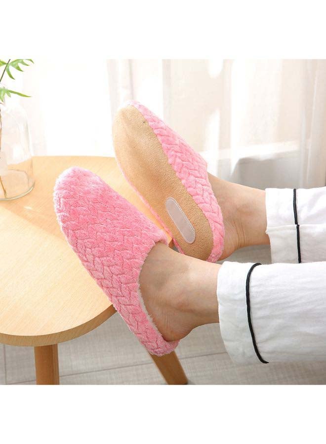 Casual Winter Slip-on Lounge Shoes Pink  - Image 3