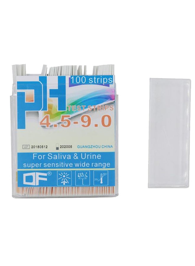 مجموعة شرائط اختبار درجة الحموضة لأداة القياس من 100 قطعة أبيض - Image 1