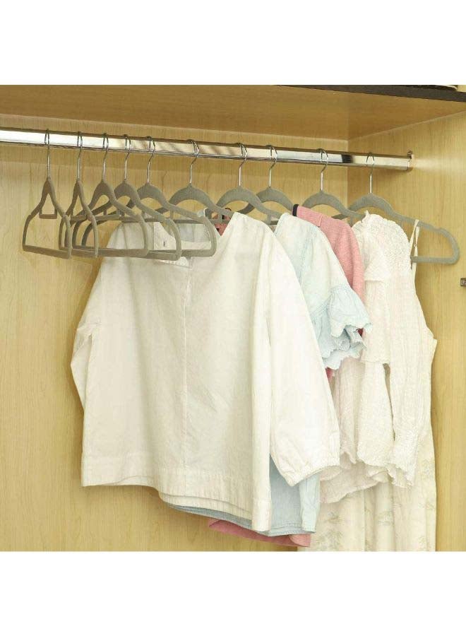 Yatai 30-Piece Non Slip Cloth Hangers Set Grey 22.5 x 41cm - Image 3
