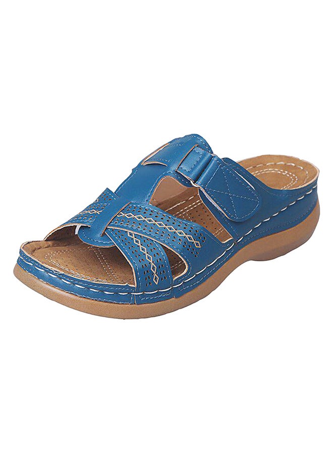 Anti-Slip Comfortable Sewing Thread Craft Slipper Navy - Image 1