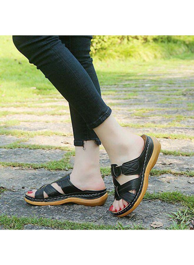 Anti-Slip Comfortable Sewing Thread Craft Slipper Navy - Image 3