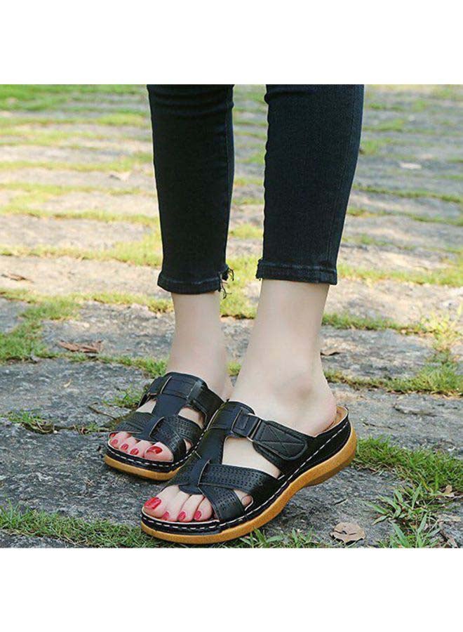 Anti-Slip Comfortable Sewing Thread Craft Slipper Navy - Image 2
