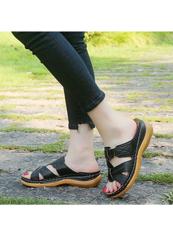 Anti-Slip Comfortable Sewing Thread Craft Slipper Red - Image 2