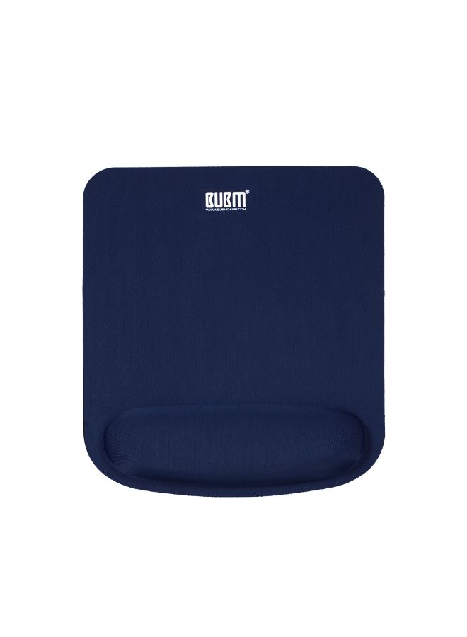 BUBM Anti-Slip Wrist Support Mousepad Dark Blue 