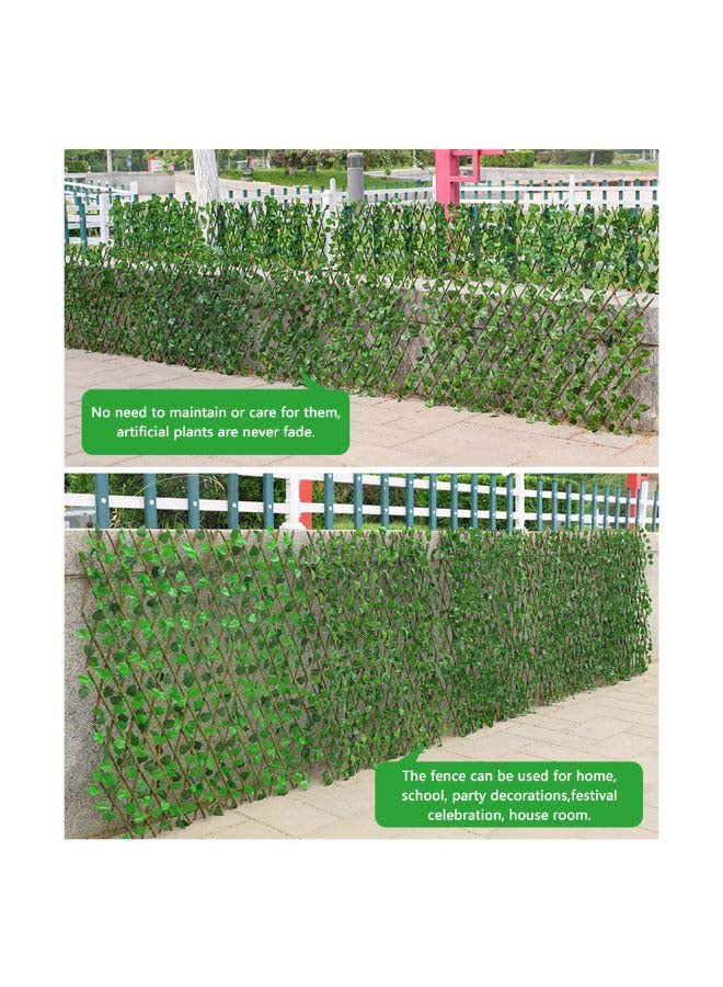 سياج تلسكوبي محاك . أخضر 43 x 2سم - Image 2