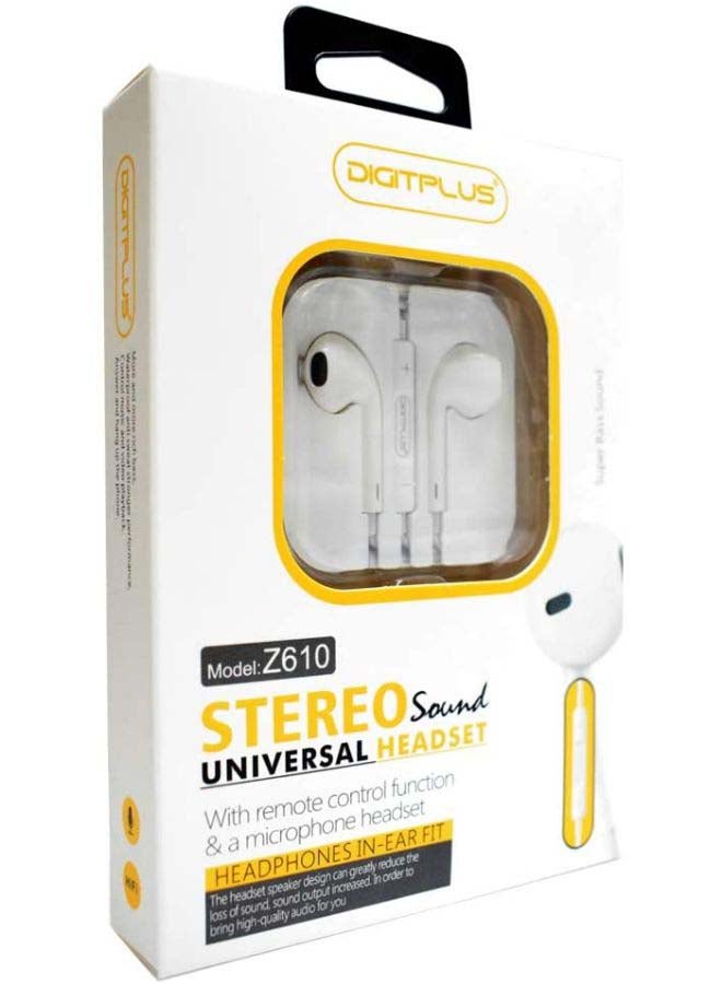 ديجيتبلس سماعة أذن مزودة بزر تحكم عن بُعد أبيض - Image 3