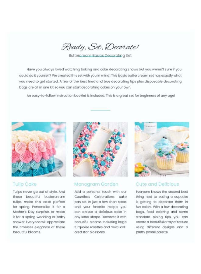 Beauenty Cake Decorating Piping Nozzle Silver - Image 2