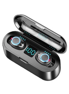 F9 BT5.0 TWS Wireless Headphones 1200mAh Charge Box Black