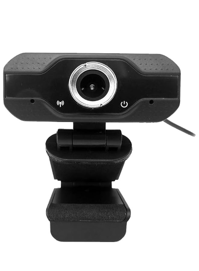 720P Webcam USB Camera Video High Definition Web Cam with Mic for Online Studying Meeting Calling Black - Image 1