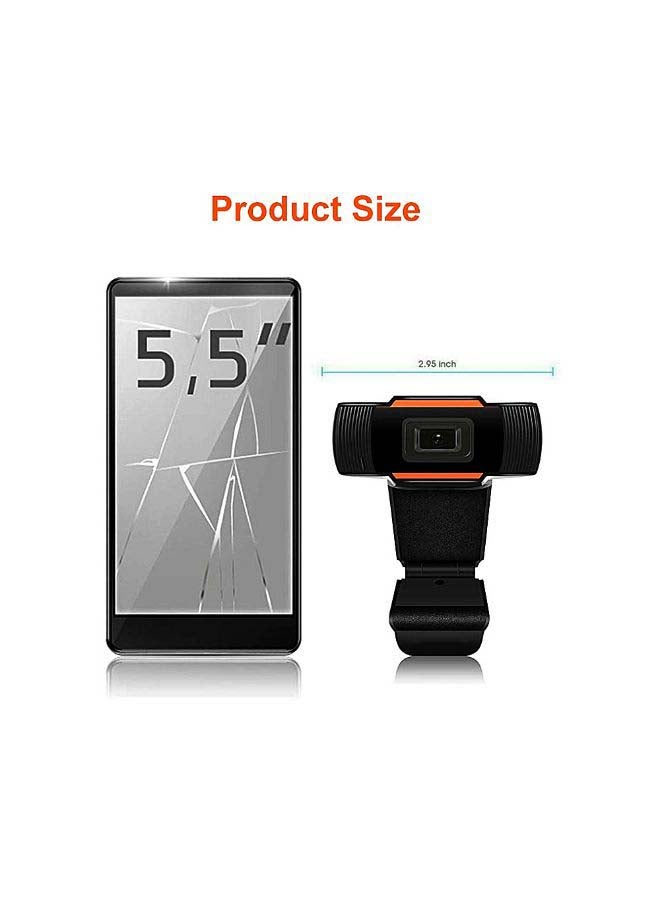 1080P 2MP Wide-Angle HD Webcam 30fps Auto Focusing Web Cam Noise-reduction MIC Laptop Computer Camera USB Plug & Play with Extension Cable for Laptop Desktop TV Box Black  - Image 2