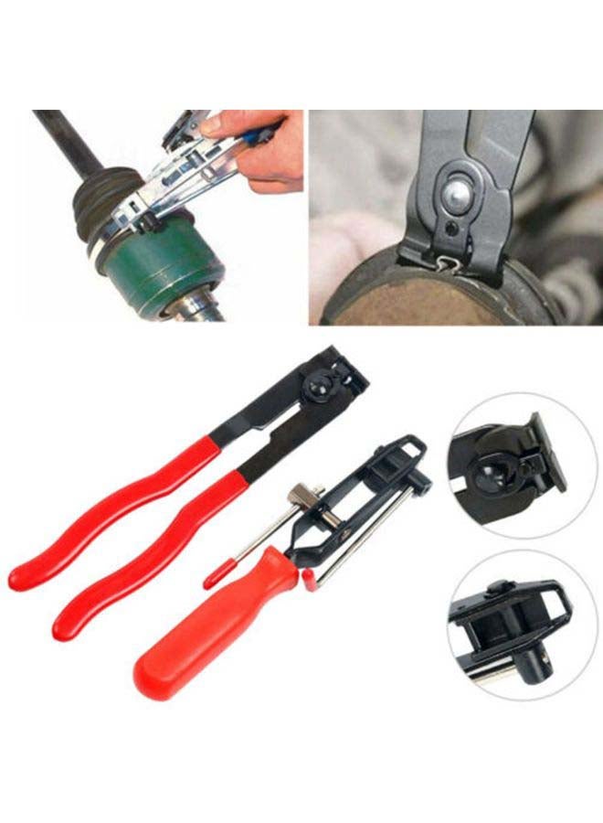 2-Piece Dustproof Clamp And Joint Boot Clamp Pliers Set Red/Black - Image 3