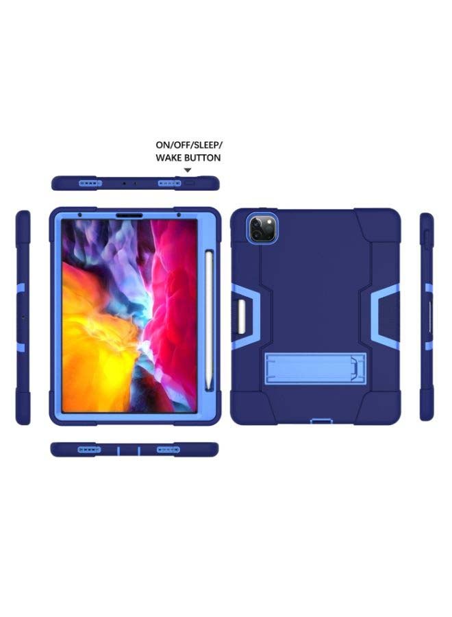 Rock Pow Protective Case Cover For Apple iPad Pro 12.9 (2021/2020/2018) Navy Blue - Image 2