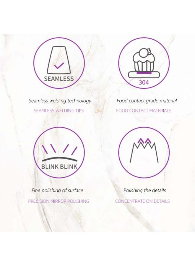 Beauenty Cake Decorating Piping Nozzle Silver 5cm - Image 5