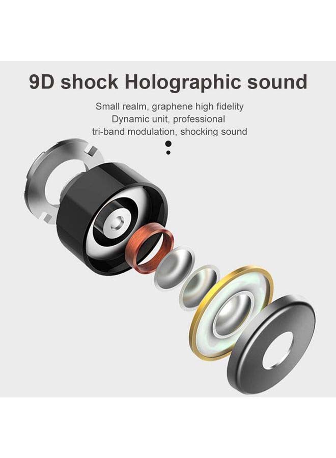 Generic Bluetooth In-Ear Earbuds With Charging Case Black  - Image 3