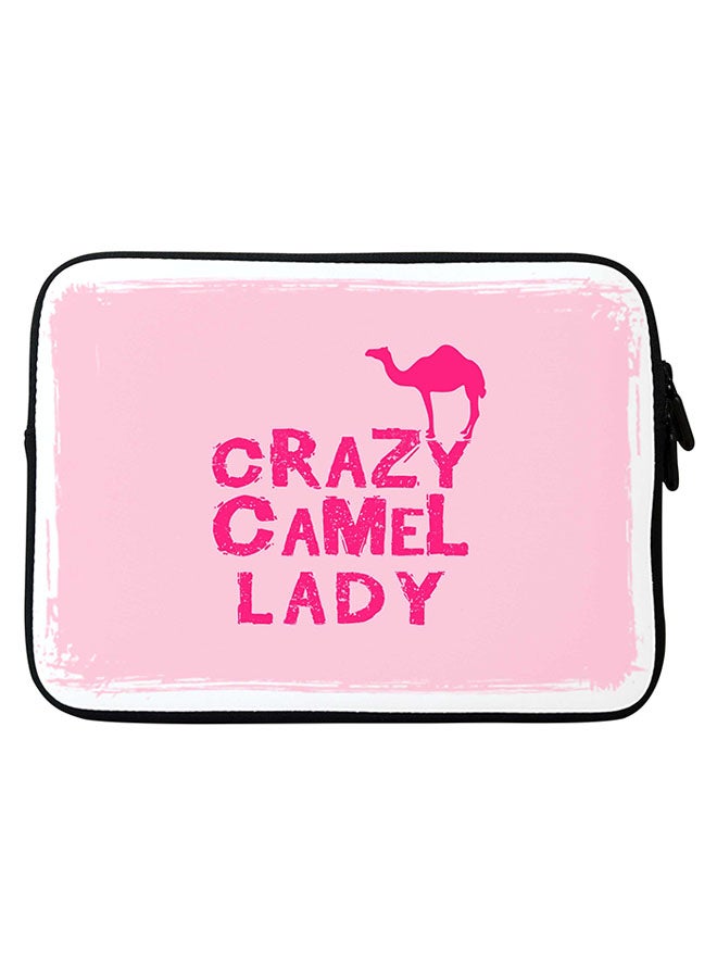Stylizedd Crazy Camel Lady Printed Sleeve For Apple MacBook 15-Inch Pink/White 