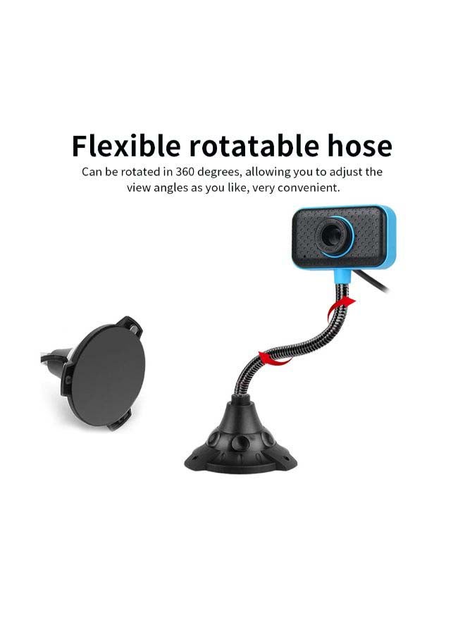 PC Webcam 480P Full HD Web Cam USB Laptop Desktop High-Definition Webcam 30fps Camera Noise-reduction Microphone Plug & Play Black - Image 3