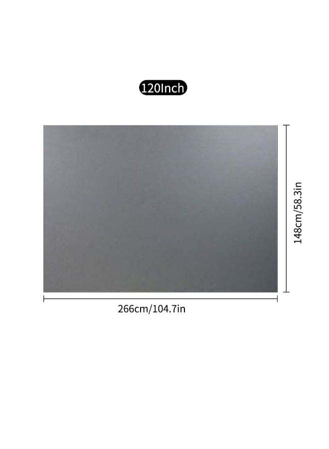 Generic - 120-Inch Portable Metal Projector Screen S3974-lan Grey - Image 1