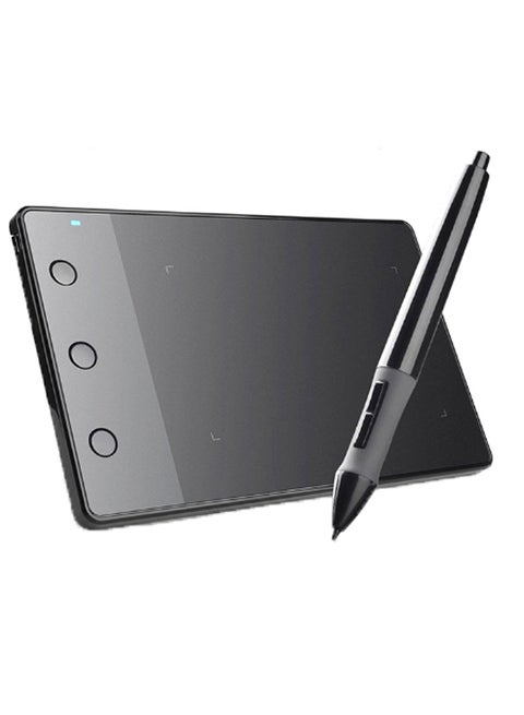 Graphics Drawing Tablet With 4000LPI Pen Black