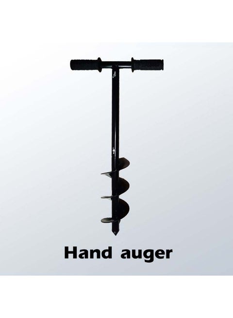 Handheld Manual Digger Post Hole Drill Bit Black
