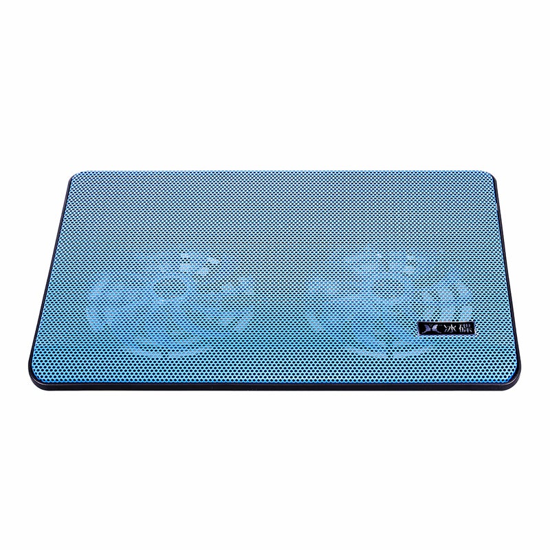 Generic High Performance Laptop Cooling Pad Double Fans Cooler With Two USB Ports 34 x 25 x 2.5cm Blue  - Image 3