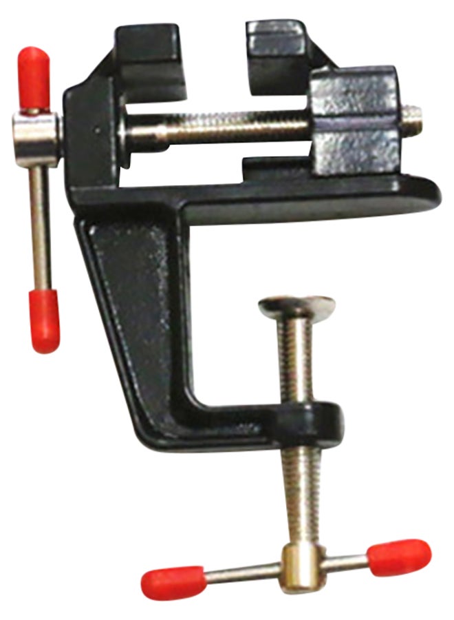 Small Hobby Clamp On Table Mini Tool Black/Silver/Red - Image 1