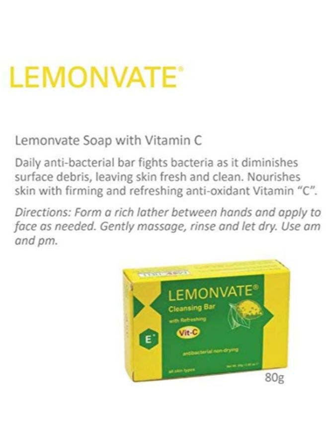 Lemonvate Vit C Anti-Bacterial Cleansing Soap 80grams  - Image 3