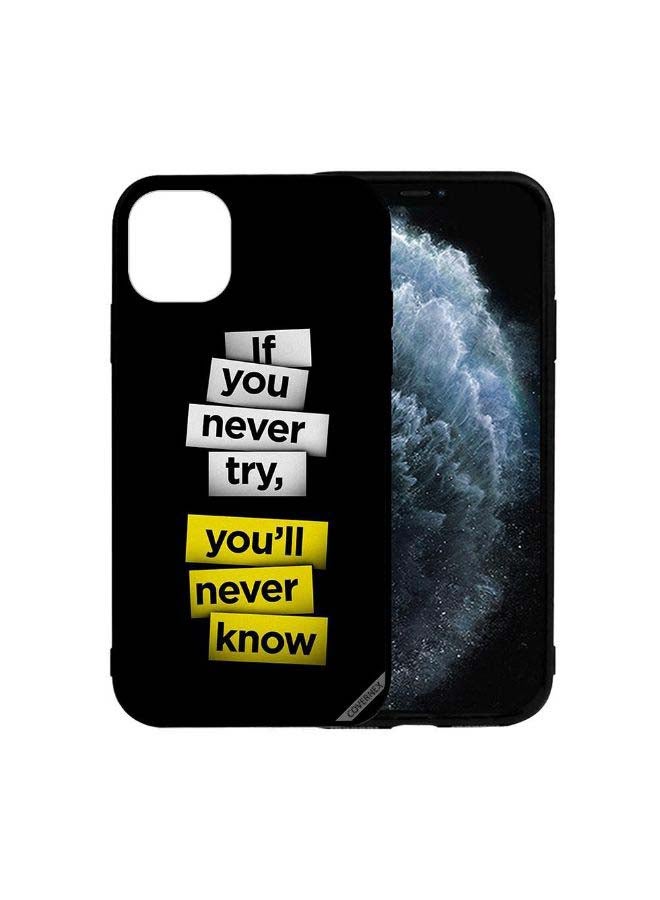 Covernex - Protective Case Cover For Apple iPhone 12 If You Never Try You Will Never Know - Image 1