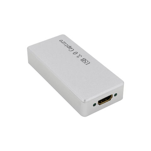 HDMI to USB 3.0 Video Capture Dongle 1080P Full HD Video Recorder Driver-Free For Remote Video Meeting Data Collection White
