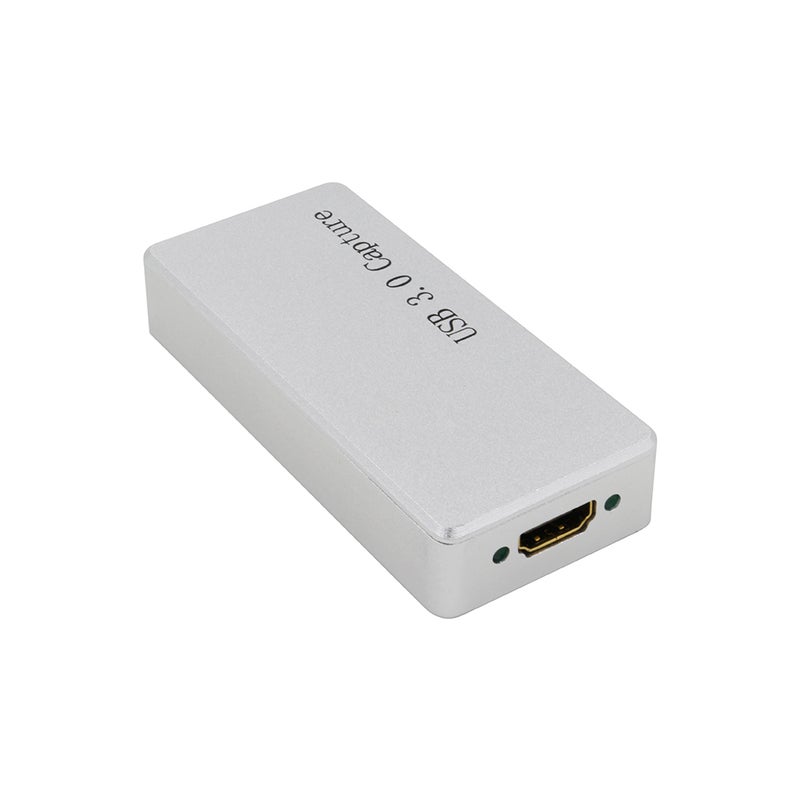 Generic - HDMI to USB 3.0 Video Capture Dongle 1080P Full HD Video Recorder Driver-Free For Remote Video Meeting Data Collection White - Image 1