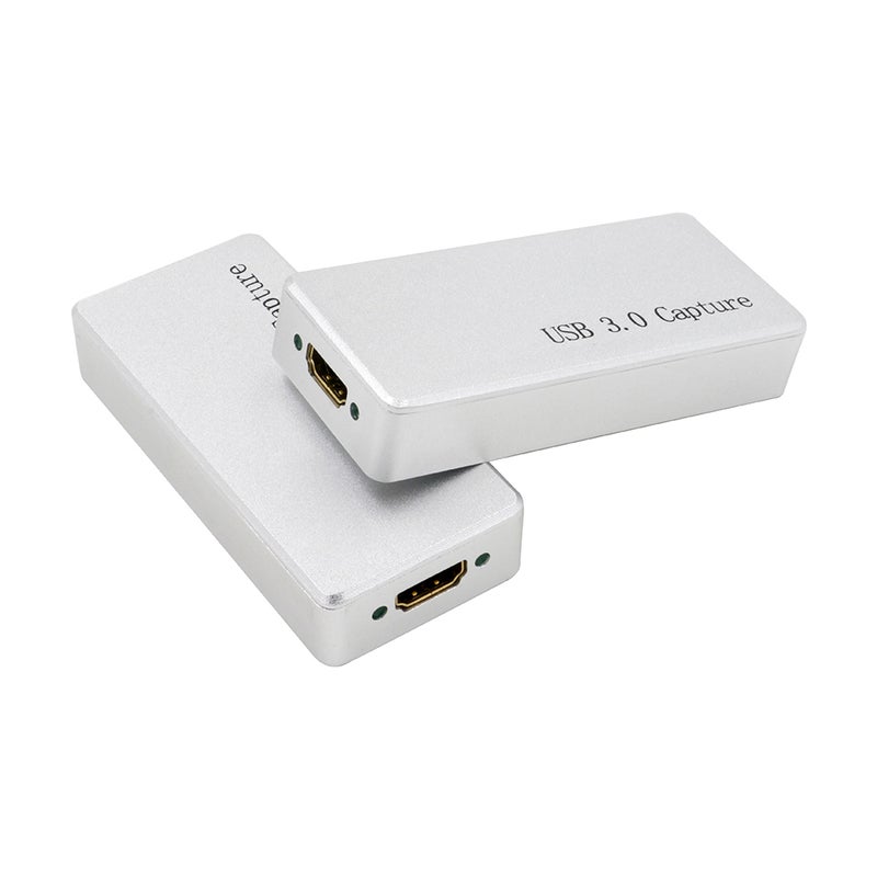 Generic - HDMI to USB 3.0 Video Capture Dongle 1080P Full HD Video Recorder Driver-Free For Remote Video Meeting Data Collection White - Image 1