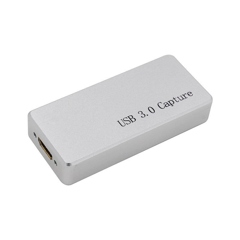 Generic - HDMI to USB 3.0 Video Capture Dongle 1080P Full HD Video Recorder Driver-Free For Remote Video Meeting Data Collection White - Image 1
