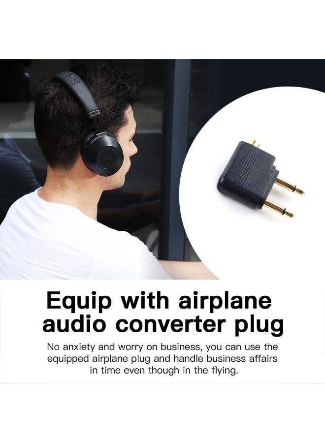 بلوديو سماعات رأس لاسلكية تعمل بالبلوتوث وتوضع فوق الأذن أسود - Image 3