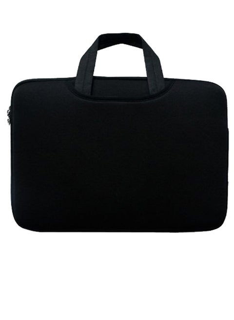 Portable Zipper Soft Sleeve Laptop Briefcase Black