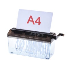 A4 9 Inch Manual Hand Paper Shredder Document File Handmade Straight Cutting Machine Tool Black